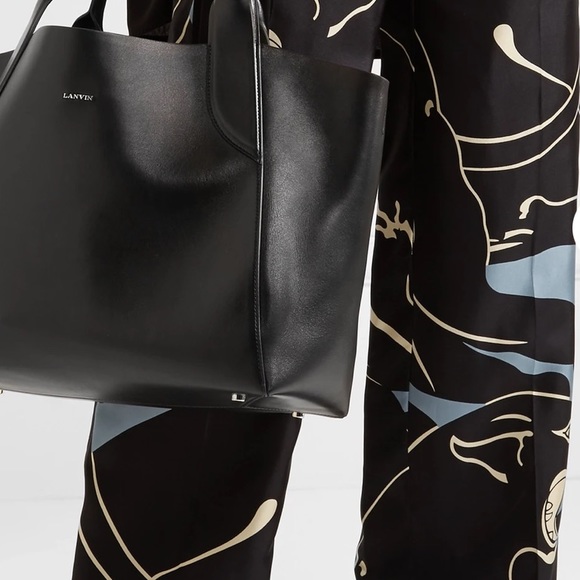 Lanvin Cabas Tote bag in light grey - Picture 2 of 11